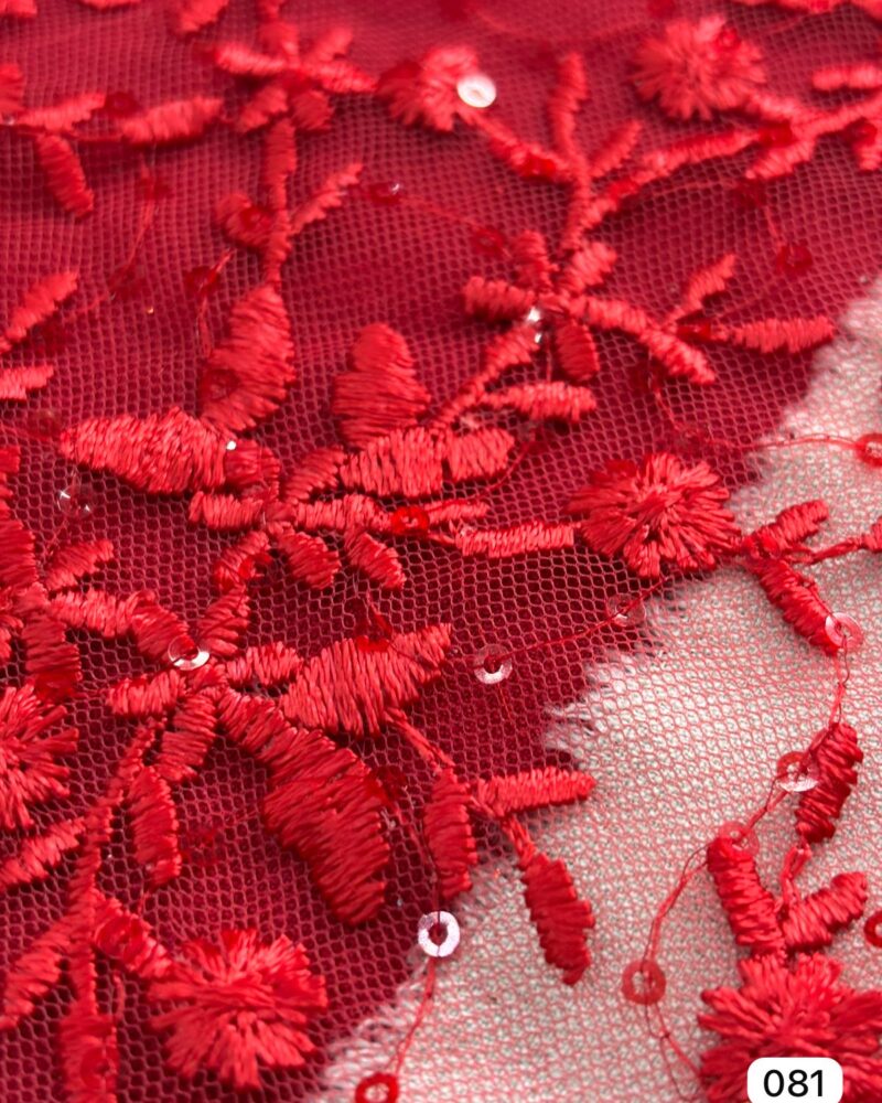 TUL BORDADO ROJO 00HH081